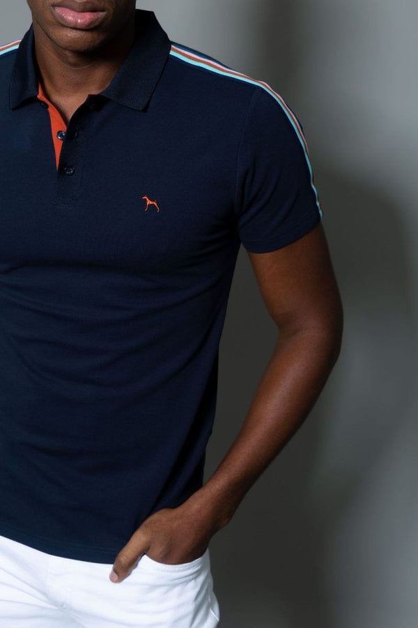 Polo Hombre Fashion Azul Turqui (Custom Fit) - Victor