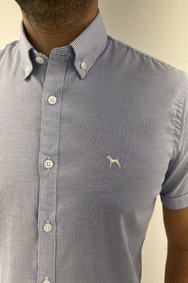 Camisa Manga Corta Rayas (SlimFit) - Victor