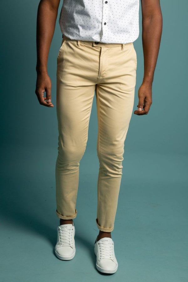 Pantalon Basico Khaki (Slim Fit)