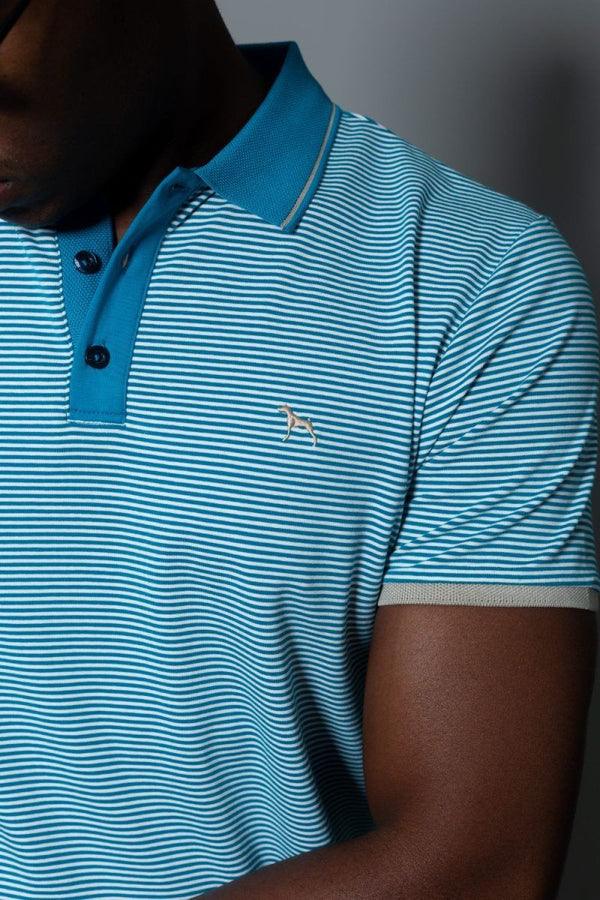 Polo Fashion Aqua Rayas (Custom Fit)