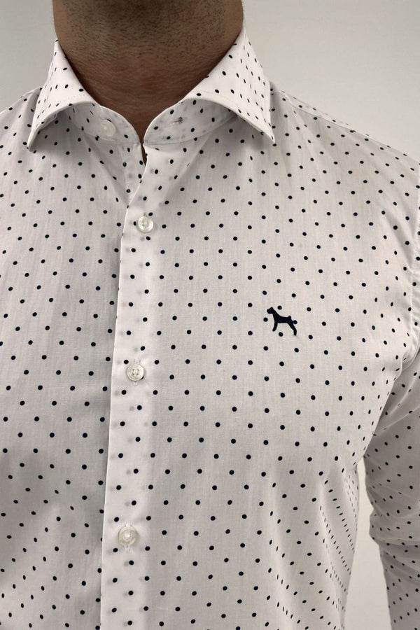 Camisa Manga Larga Blanca (Slim Fit) - Victor