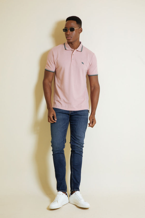 Polo Básica Rosado (Custom Fit)