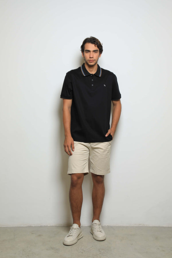 Polo Fashion Negro/Café (Mercerizada)