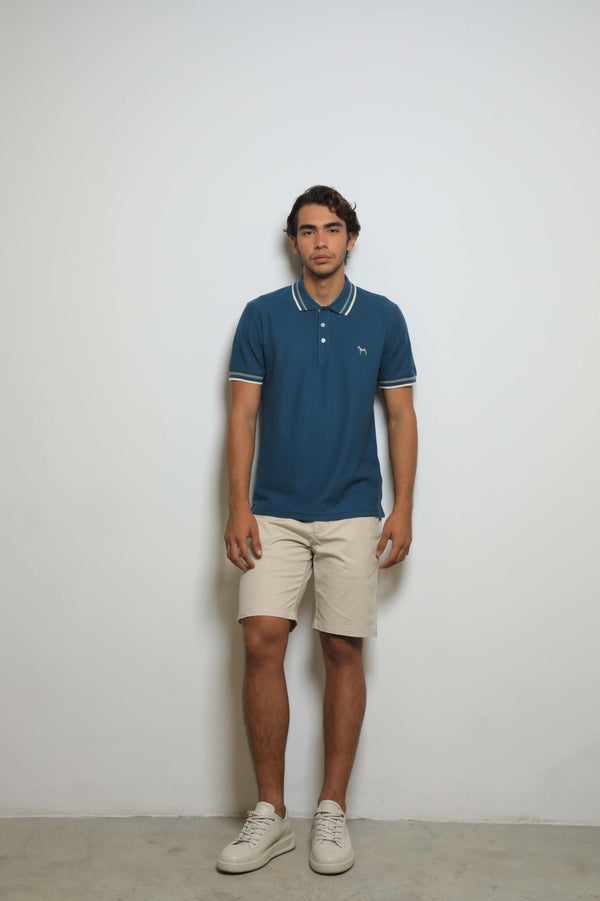 Polo Básica Azul