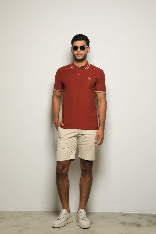 Polo Básica Vinotinto