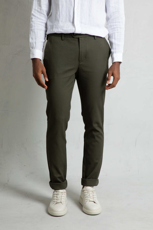 Pantalón Chino Pique Verde
