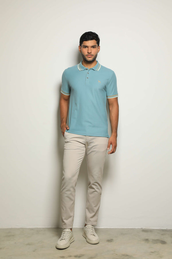 Polo Básica Azul Celeste