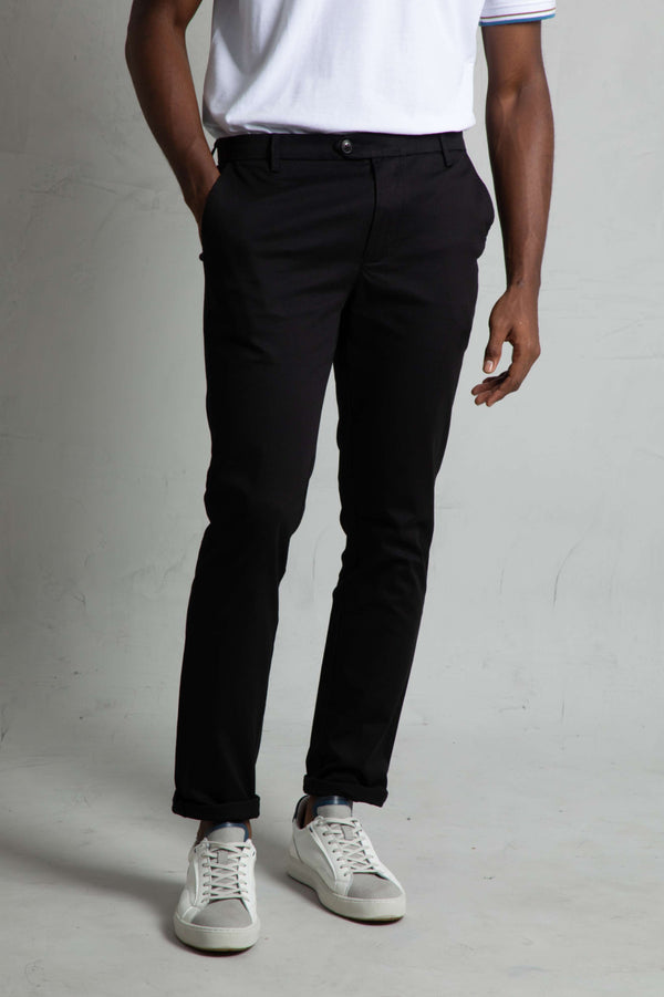 Pantalón Chino Pique Negro