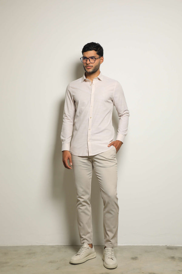 Camisa Manga Larga Khaki