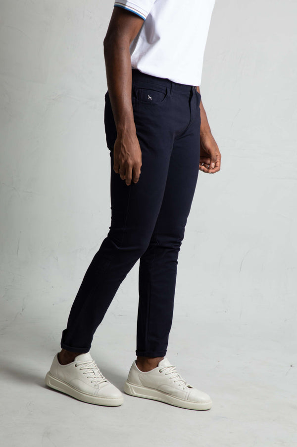Pantalón 5 Bolsillos Azul Turquí