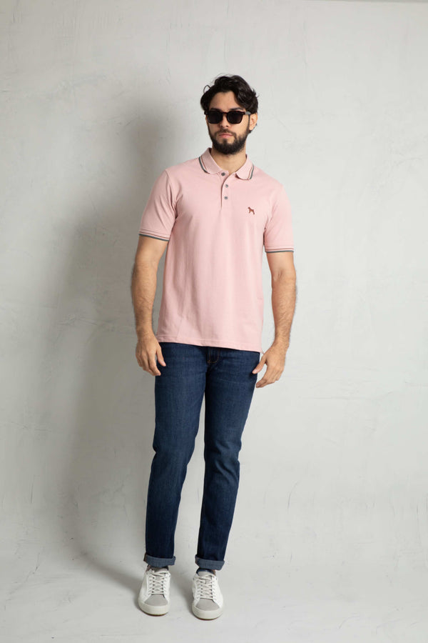 Polo Básica Rosado  (Custom Fit)