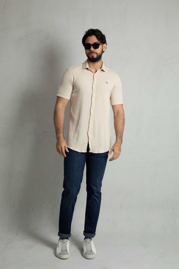 Camisa Manga Corta Arena Textura