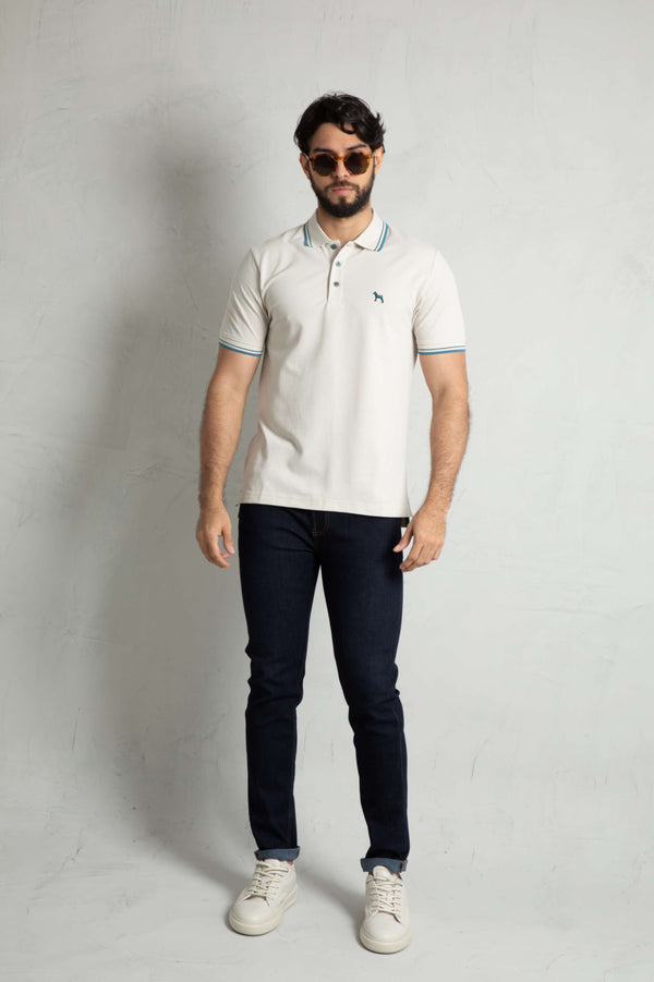 Polo Básica Ivory (Custom Fit)