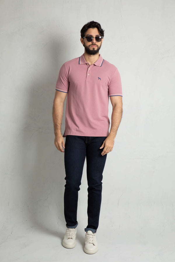 Polo Básica Rosado Pastel (Custom Fit)