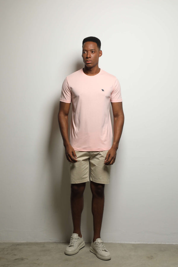 Camiseta Básica Rosado (Custom Fit)