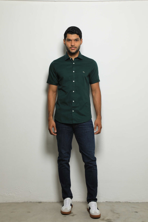 Camisa Manga Corta Verde