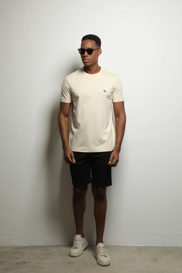 Camiseta Básica Crema (Custom Fit)