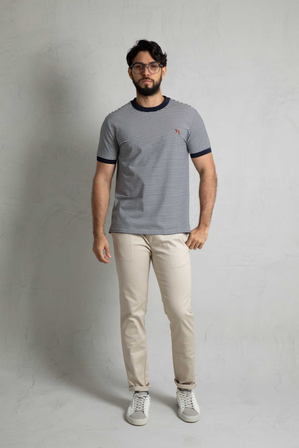 Camiseta Fashion Rayas Navy Delgadas
