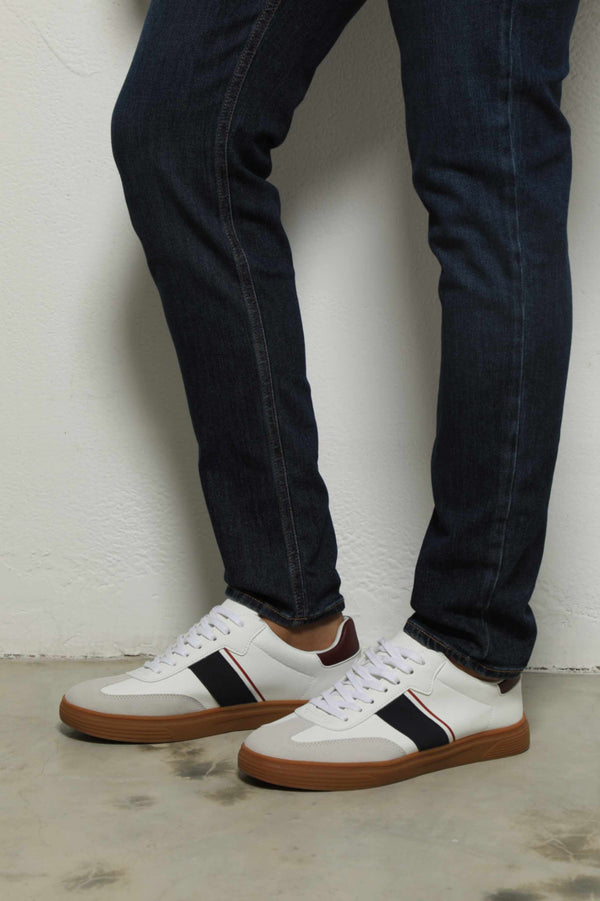 Zapatos Casual Blanco/Vino