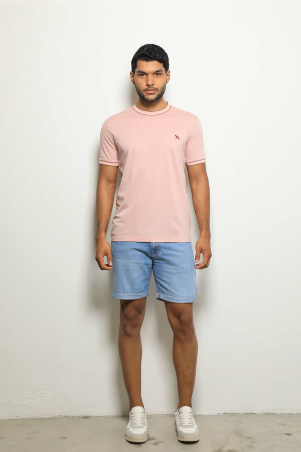 Camiseta Fashion Rosado Pastel