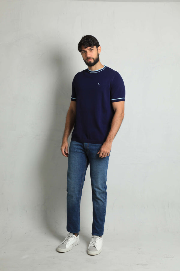 Suéter Fashion Azul Turquí