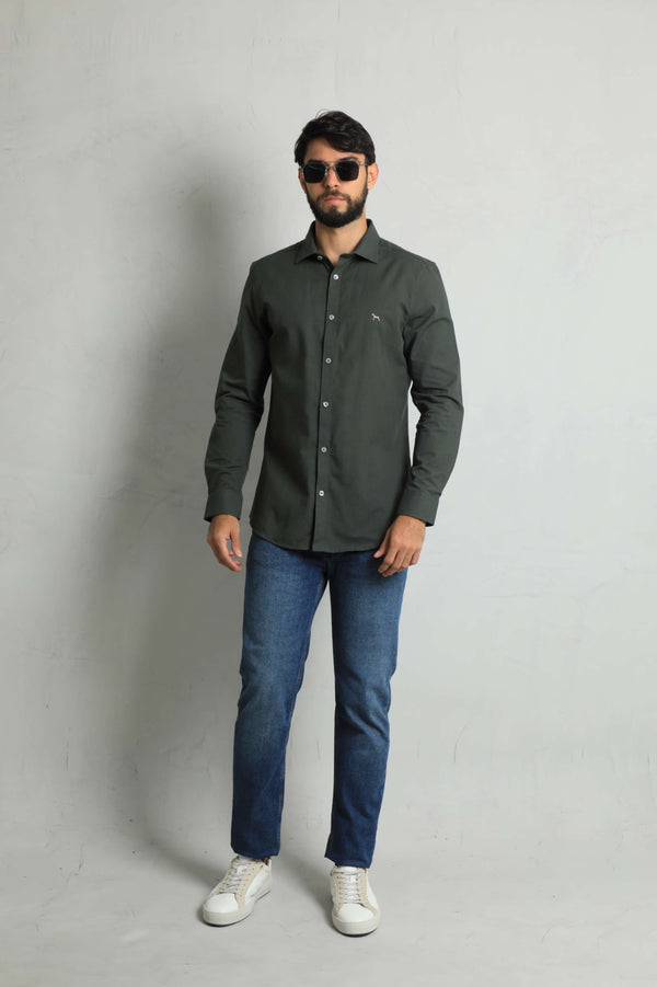 Camisa Manga Larga Verde