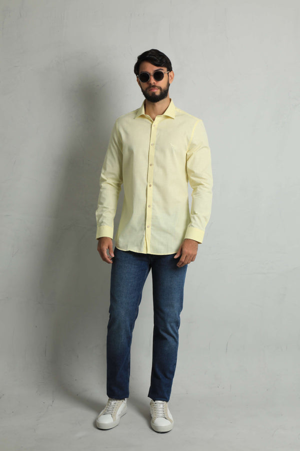 Camisa Manga Larga Amarillo