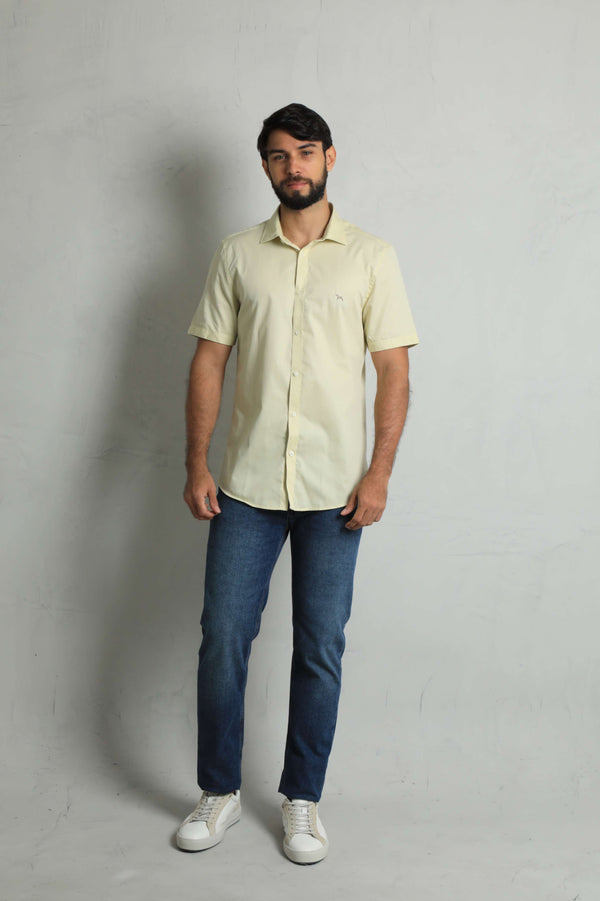 Camisa Manga Corta Amarillo