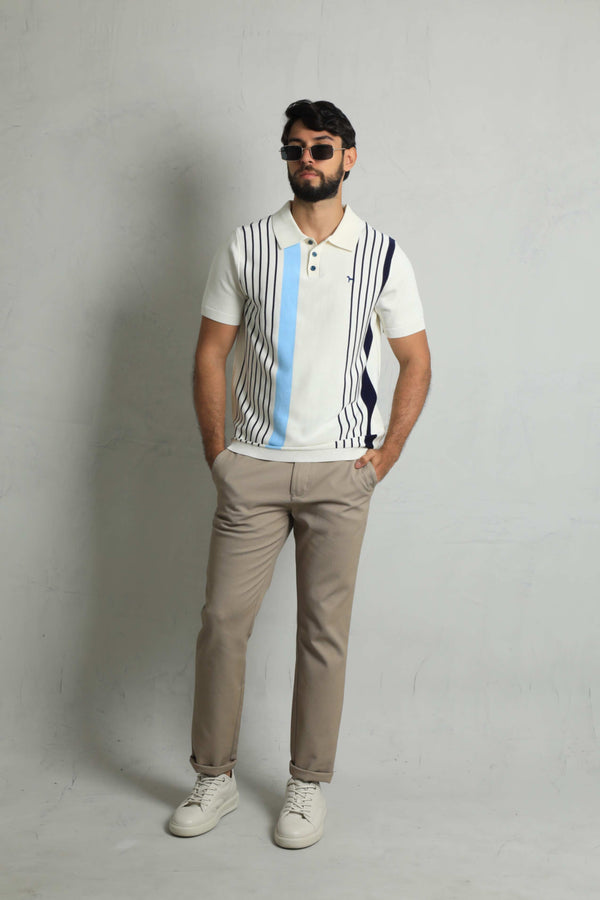 Suéter Fashion Crema - Rayas