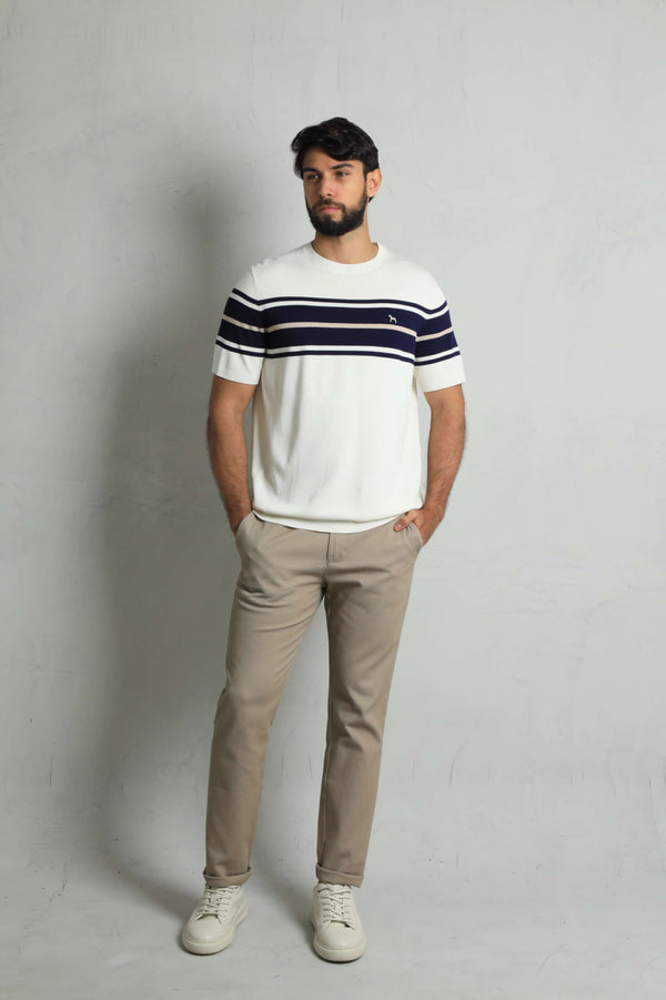 Suéter Fashion Crema - Rayas