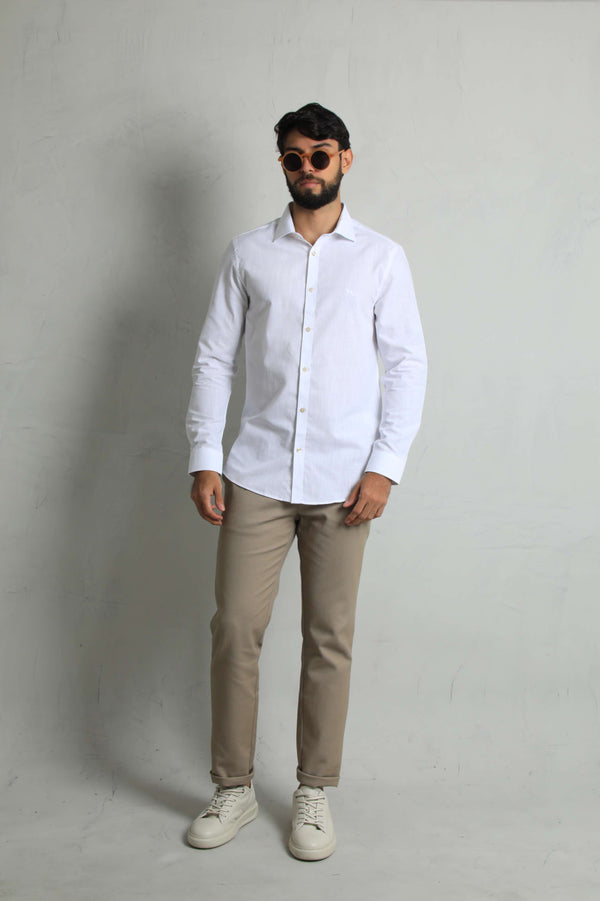 Camisa Manga Larga Blanco