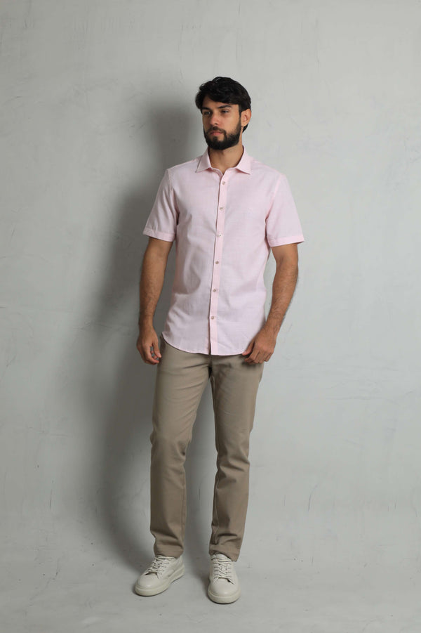 Camisa Manga Corta Rosado