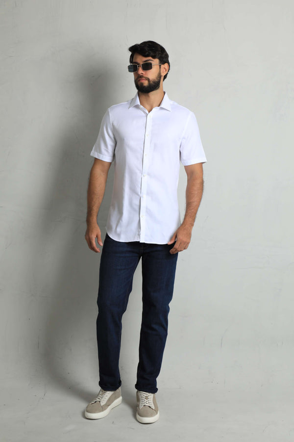 Camisa Manga Corta Blanco