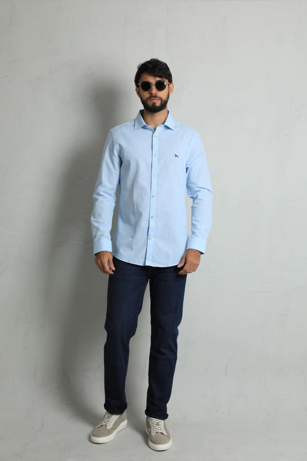 Camisa Manga Larga Baby Blue