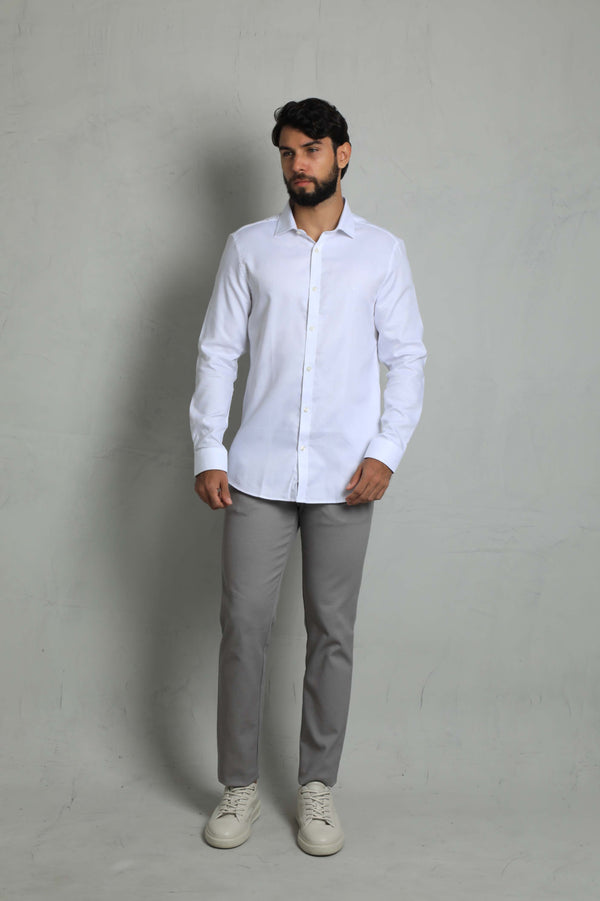 Camisa Manga Larga Blanco