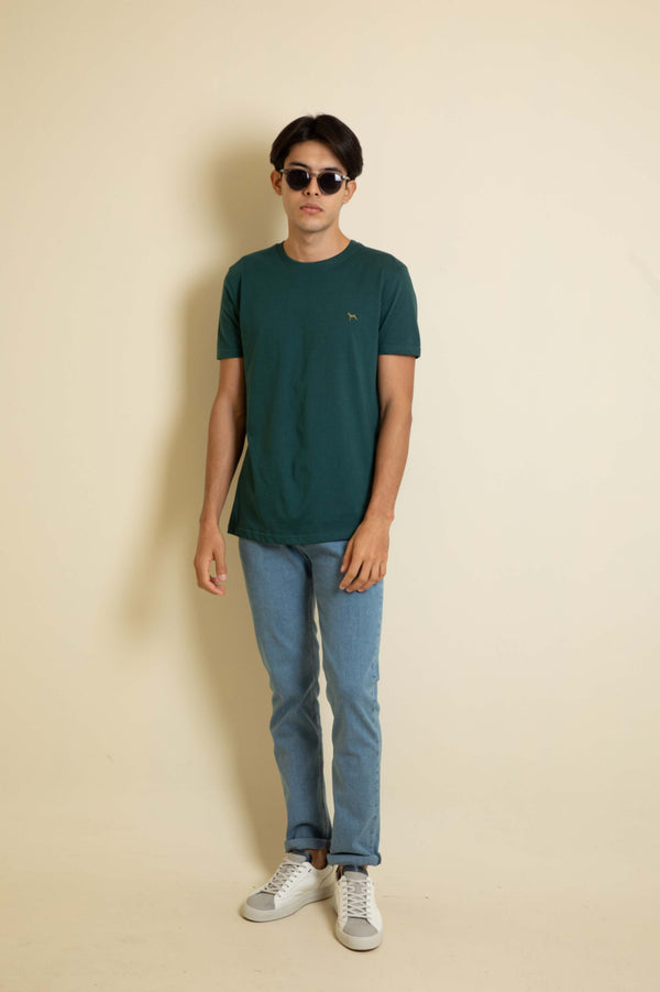 Camiseta Básica Verde (Custom Fit)