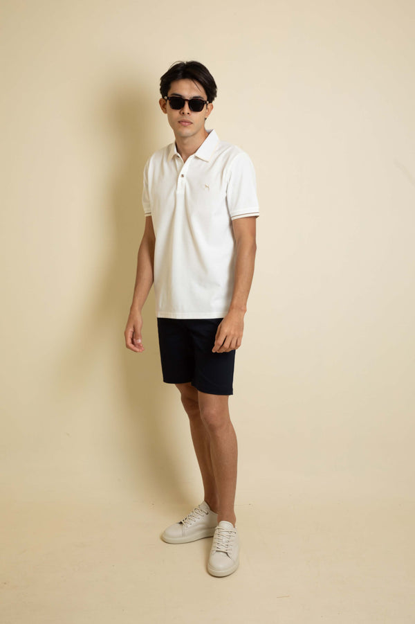Polo Fashion Blanco - Waffle