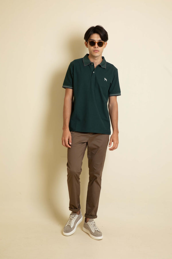 Polo Fashion Verde - Waffle