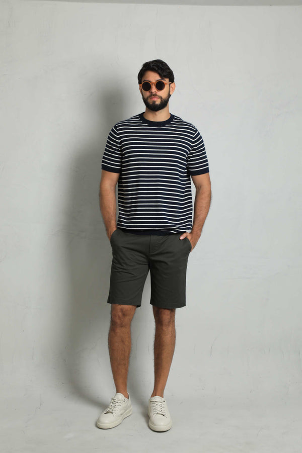 Suéter Fashion Navy Rayas