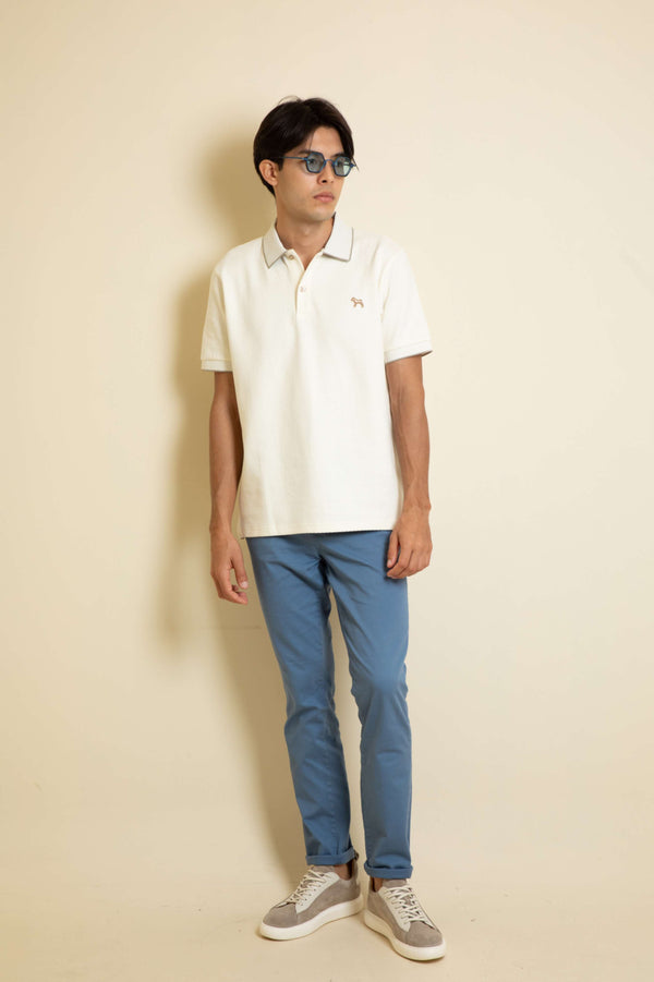 Polo Fashion Textura Ivory