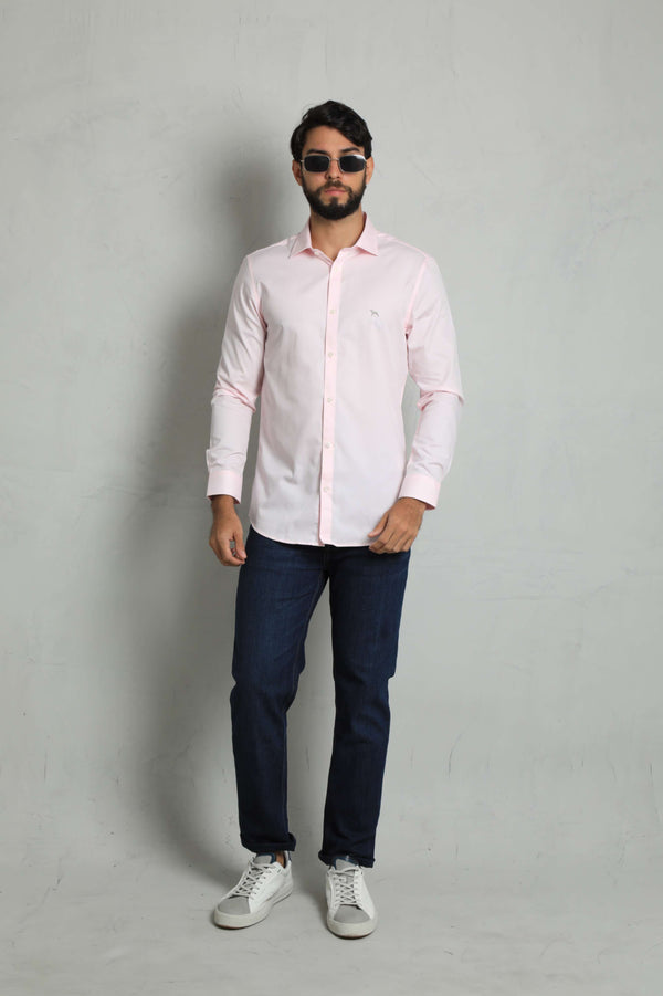 Camisa Manga Larga Rosado
