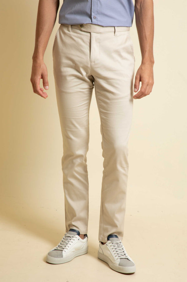 Pantalón Básico Pique Arena (Slim Fit)
