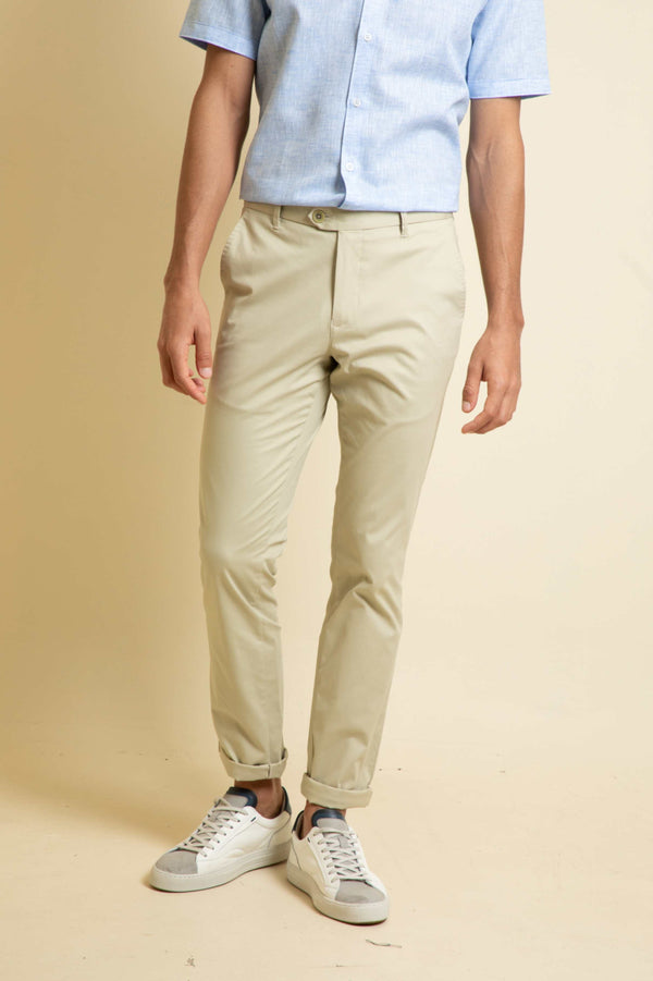 Pantalón Básico Satinado Arena (Slim Fit)