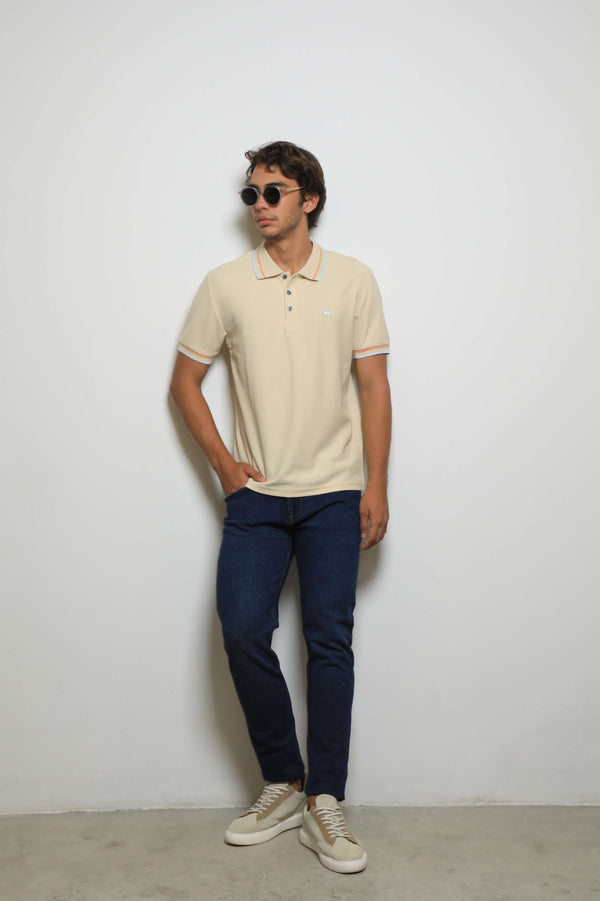 Polo Básica Crema