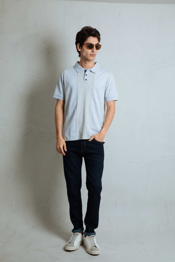 Polo Fashion Gris Claro